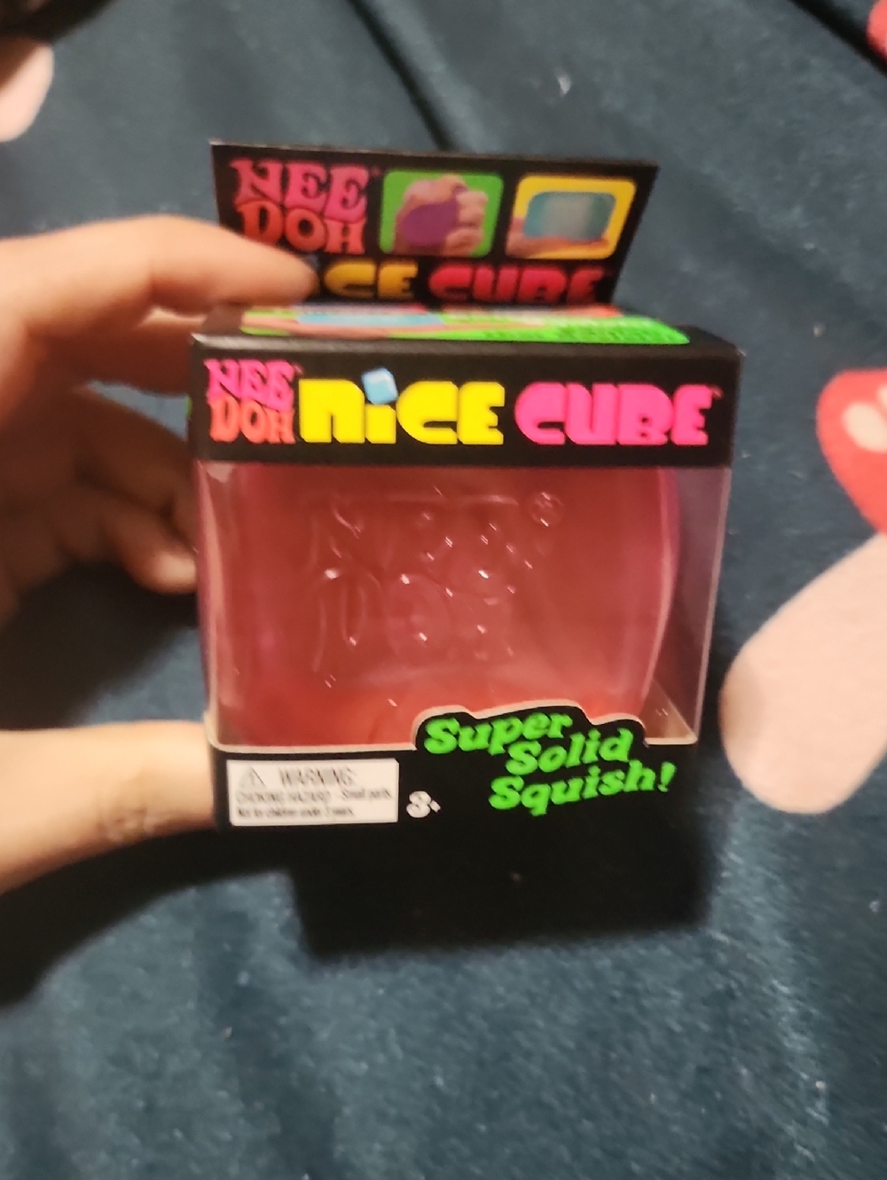 Rice Cube Super Solid Squish! Pink Kids Learning Toy